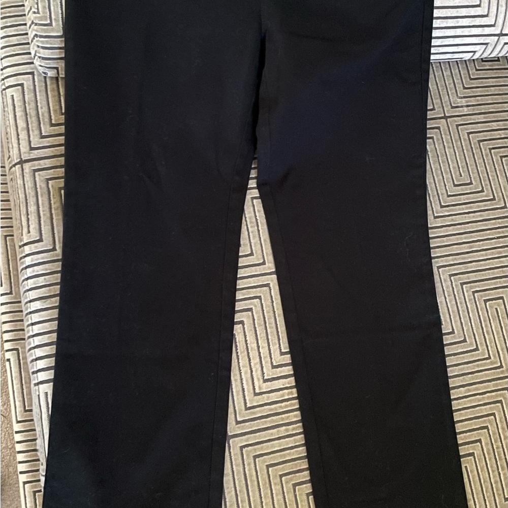 Gloria Vanderbilt Black Amanda Straight Denim Jeans Bottoms Pants 8 Petite